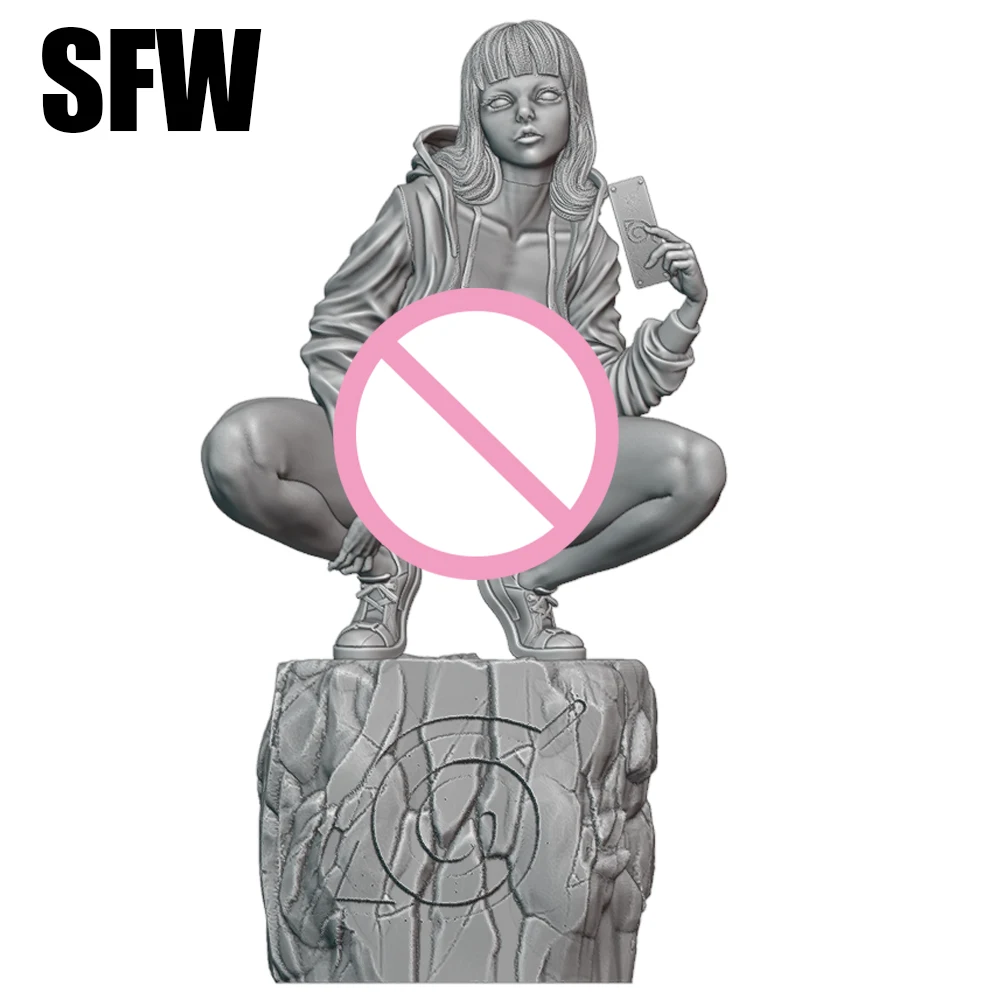 Kit de modelo de figura de resina, Bella Sexy Hinata NSFW, Diorama sin montar, sin pintar, estampado 3D, estatua de juguete DIY, 1/24
