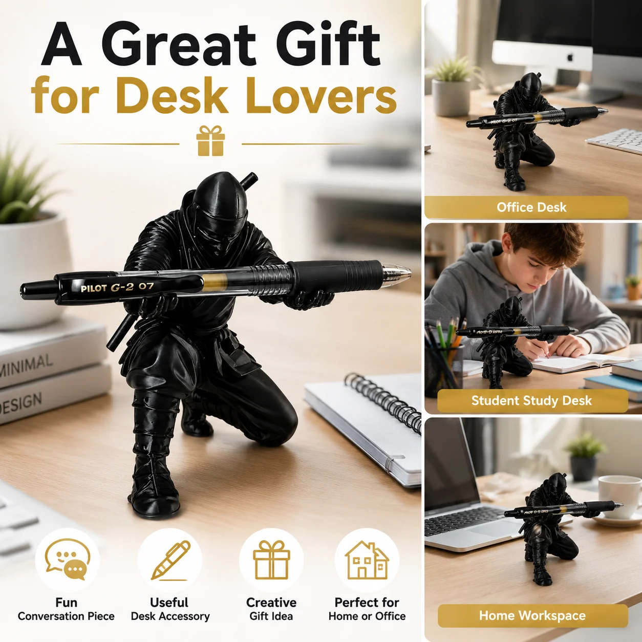 Desktop Art 3D Printed Ninja P - огляд і ціна Art Craft Stationery