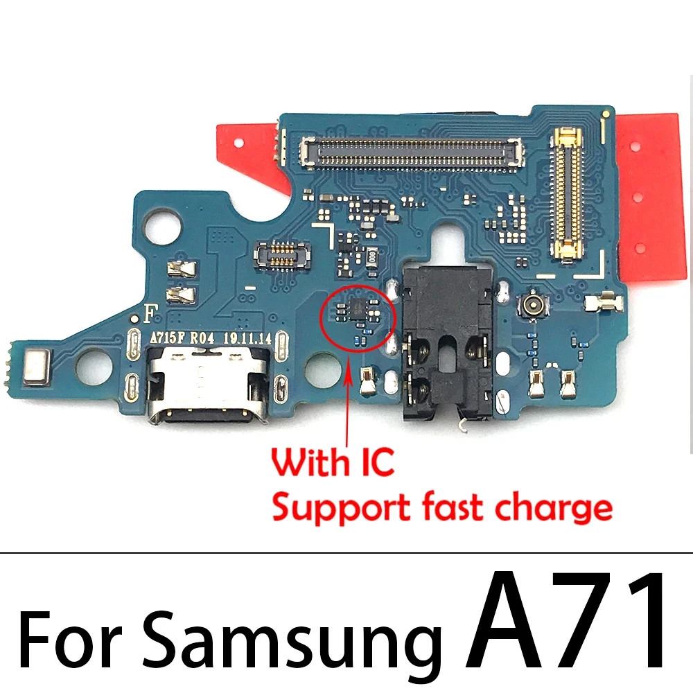 New For Samsung A10 A20 A30 A50 A70 A01 A11 A31 A51 A71 A21s A03 A03s USB Charger Port Dock Connector Charging Board Flex Cable