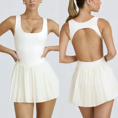 Naked Sports Anti-light Base Outdoor Running Fitness Tennis Skirt Breathable with Chest Pad Yoga Skirt  Tenis Golf Skirt