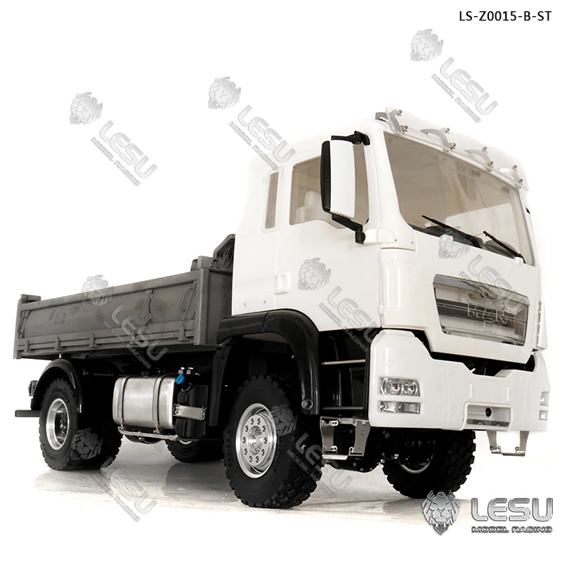 LESU 1/14 4*4 Chassis RC Model W/ Light Sound Motor ESC for DIY Man Tgs Metal Dumper Truck B Th16799-Smt3