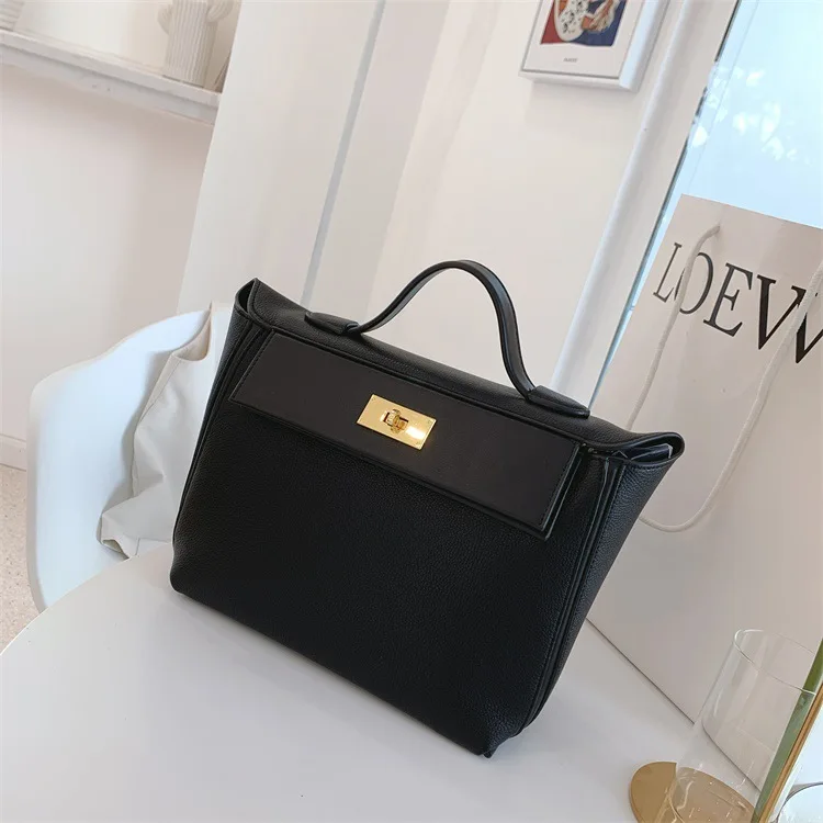 Imagem -05 - Bolsa Crossbody de Ombro pu para Mulheres Bolsala ol Senhora Bolsa Concisa Elegante Moda Ocidental Escritório Nova