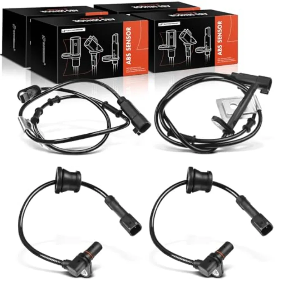

Pack of 4 Front and Rear ABS Wheel Speed Sensor for Chevrolet Equinox and GMC Terrain 2010-2017 - Front and Rear Driver and Pas