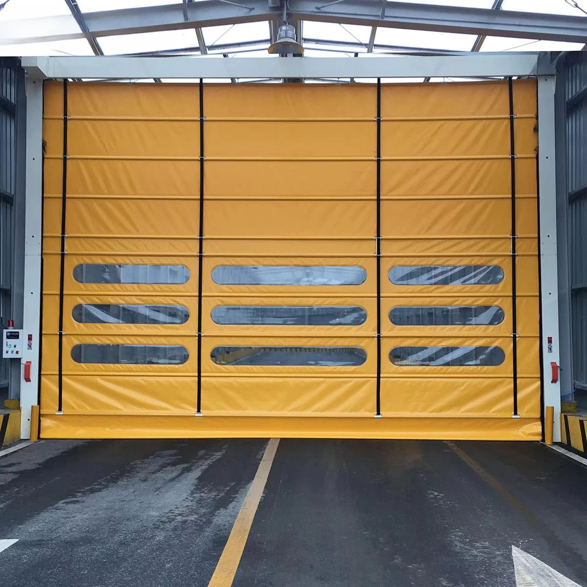 Custom Industrial Windproof Shutter Door Slide Doors Wholesale Automatic Aluminum Stacking Garage Door