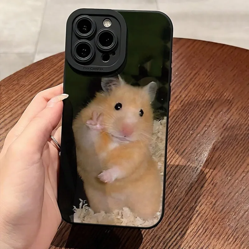 

Phone Case For Samsung Galaxy S26 S25 S24 S23 S22 Ultra Plus S21 FE A16 A26 A36 A56 A55 A54 5G Cute Little Hamster Pattern Cover