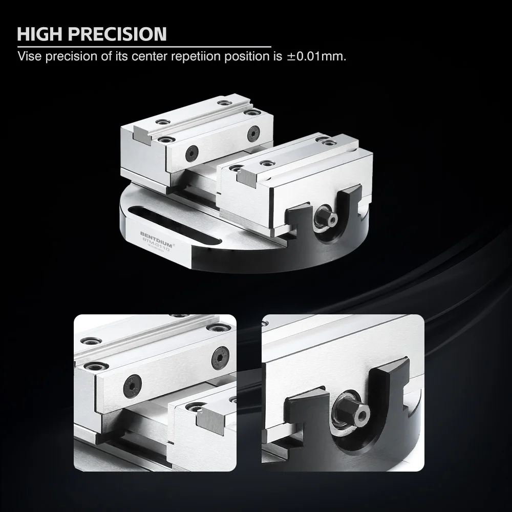 BENTDIUM توريد الدقة الذاتي توسيط ملزمة ل 5 محور آلة التصنيع باستخدام الحاسب الآلي أداة مع لقط المدى 40-100 مللي متر G110