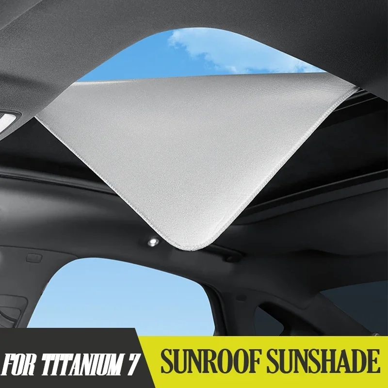 Electrostatic Adsorption Sunroof Sunshade for BYD Leopard 7 Titanium 7 Roof Heat Shield UV Protection Interior Accessory