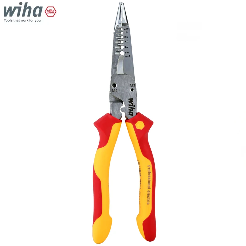 Wiha 6-in-1 Electrician Insulation Stripper with Corrosion Resistance