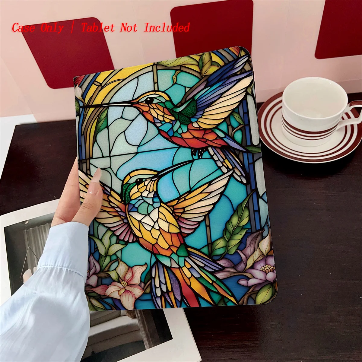 

Trendy Colorful Birds & Sparkling Diamond Pattern iPad Cover For Apple iPad 10th Gen Pro 11 Air 4 Mini 6 Protective Case