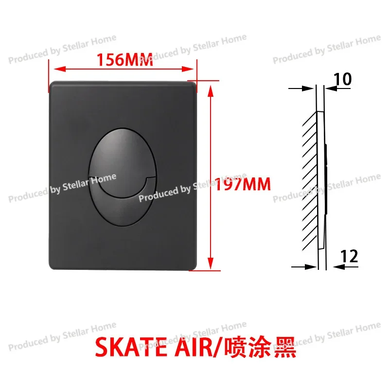 

For American Standard Grohe Hidden Tank Panel Flush Tank Accessories Double Press Pneumatic Button Skateair