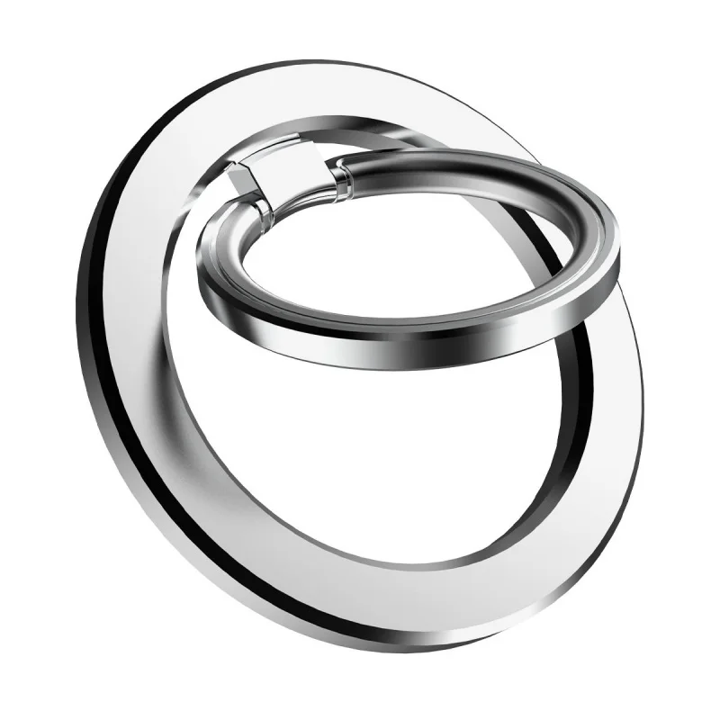 

Magsafe Phone Ring Holder Universal - Alloy Magnetic Finger Grip 360° Rotating for iPhone Samsung, N52 Strong Snap No Adhesive