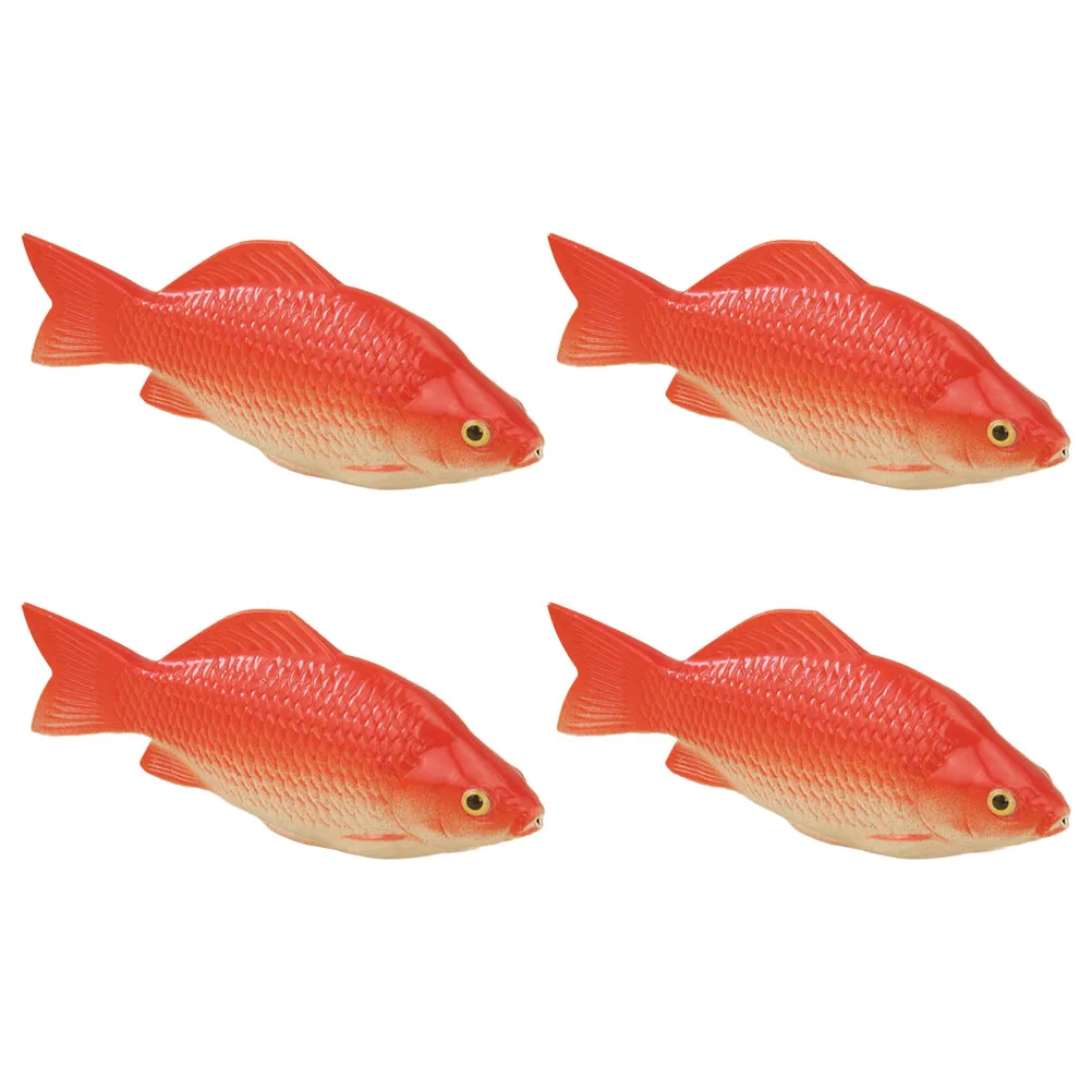 4 Pcs Artificial Fish Prop Realistic Foam Tank Decorations Simulation Figurines
