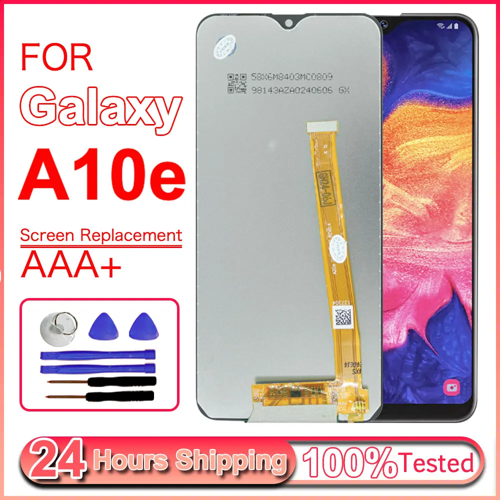 Новый ЖК-дисплей для Samsung Galaxy A10E, сенсорный экран в сборе для телефона Samsung A10e A102F A102U, ЖК-дисплей с рамкой