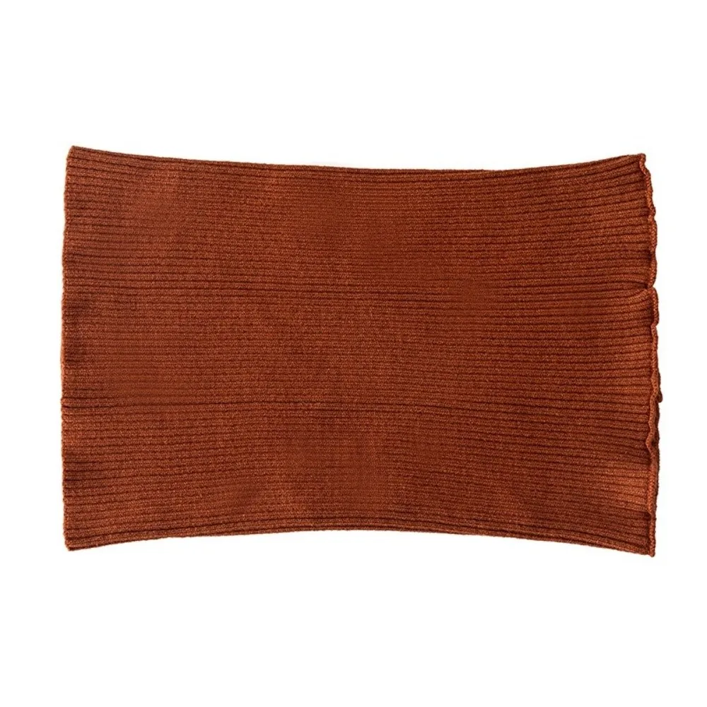 

Новый вязаный теплый шарф, морозостойкий однотонный искусственный воротник, ветрозащитный чехол на шею для езды на велосипеде, катания на лыжах на открытом воздухе