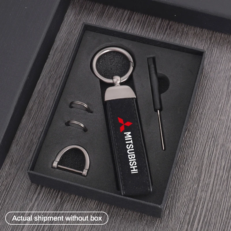 

Car Metal Suede Key Rings Chain For Mitsubishi Ralliart Lancer EX Outlander Xl l200 EX10 ASX Styling Keychain Auto Accessories