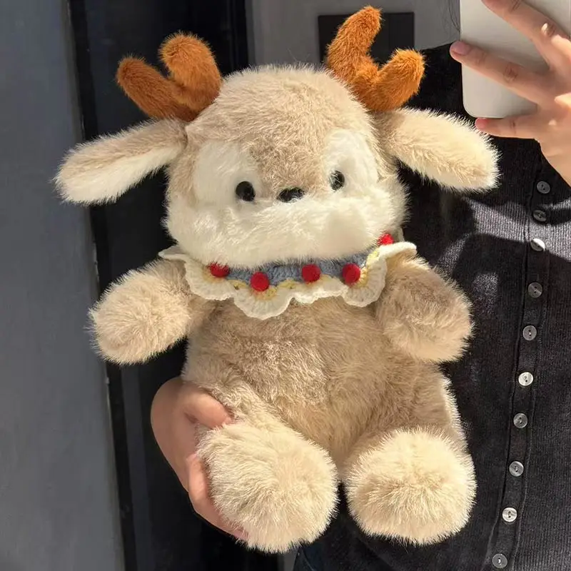 

Плюшевая игрушка-олень: подарок на день рождения, рождественский подарок, мягкая подушка, милый оленёнок для девочек, плюшевая игрушка для всех возрастов