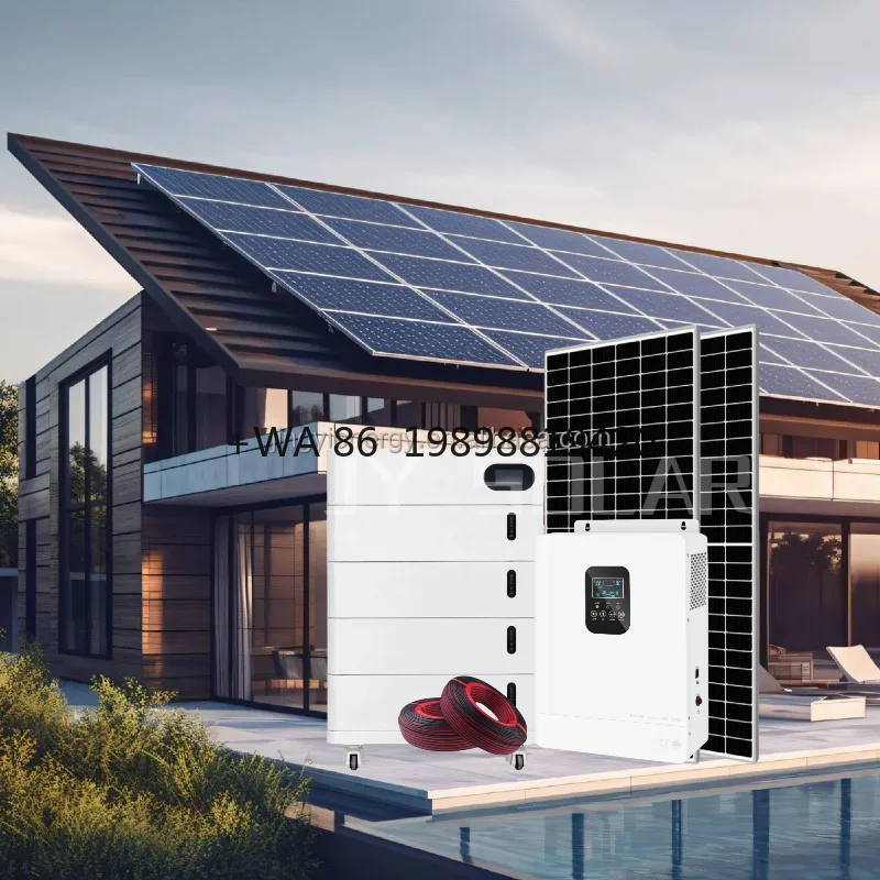 

Complete Energy Solar Panel Solar Power System 10000w 15000w Off Grid Lithium Ion Battery Pure Sine Wave Inverter on Grid 30kw