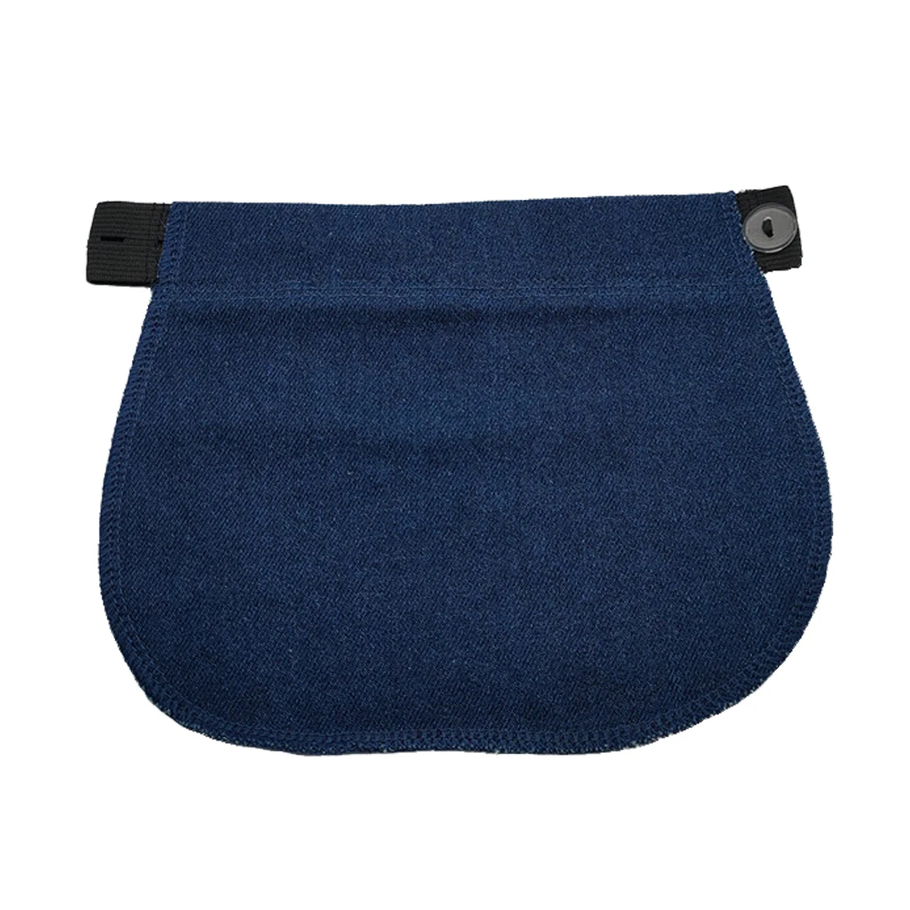 Pantalones Extensor de cintura Jeans Botón de extensión del vientre de embarazada Negro 1 pieza