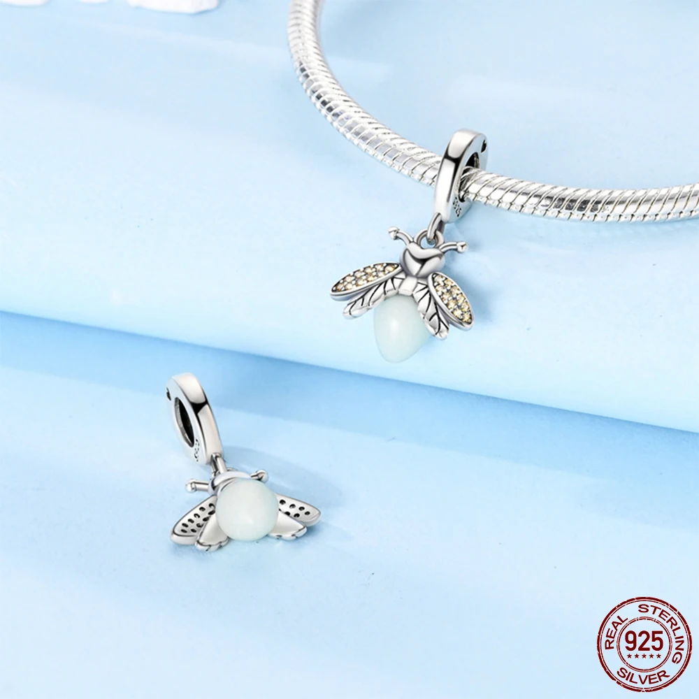 مولا 1 قطعة اليراع 925 الفضة السحر اللون تغيير كريستال الكرة صالح الأصلي ثعبان سلسلة سوار DIY بها بنفسك مجوهرات هدية للنساء