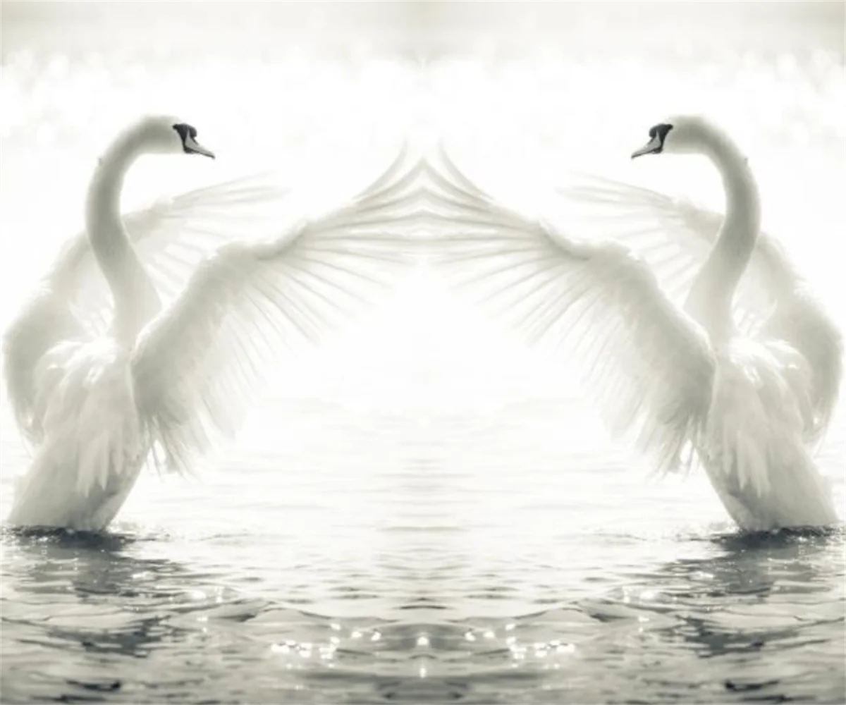 Custom 3D Green Swan Lake Landscape Wallpaper Corridor Restaurant Hotel Study Background Large Photo Wall Decor 3d wallpaper