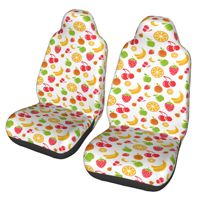 Fruits pattern  2pcs Print Car Seat Covers for Women and Men, Universal Auto Front Seat Protector Fits for Car, SUV Sedan,