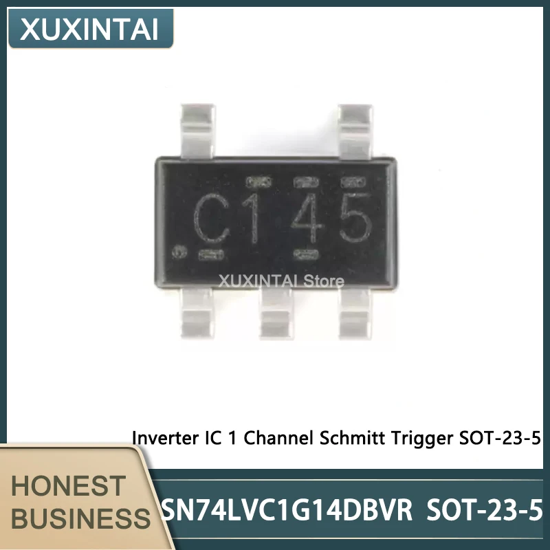 50Pcs/Lot  New Original  SN74LVC1G14DBVR  SN74LVC1G14 Inverter IC 1 Channel Schmitt Trigger SOT-23-5