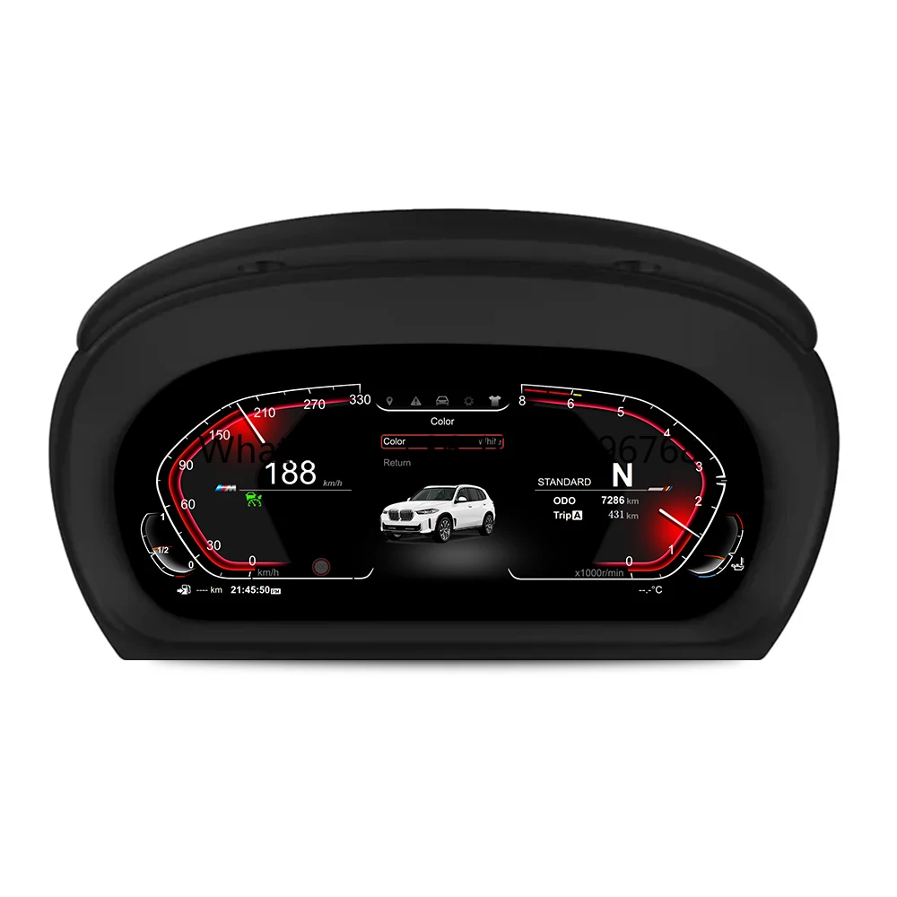 

12.3 Inch LCD Speedometer Dashboard Digital Speed Meter Screen Cluster for BMW 3 Series E90 E91 E92 E93 2005 - 2012 LINUX
