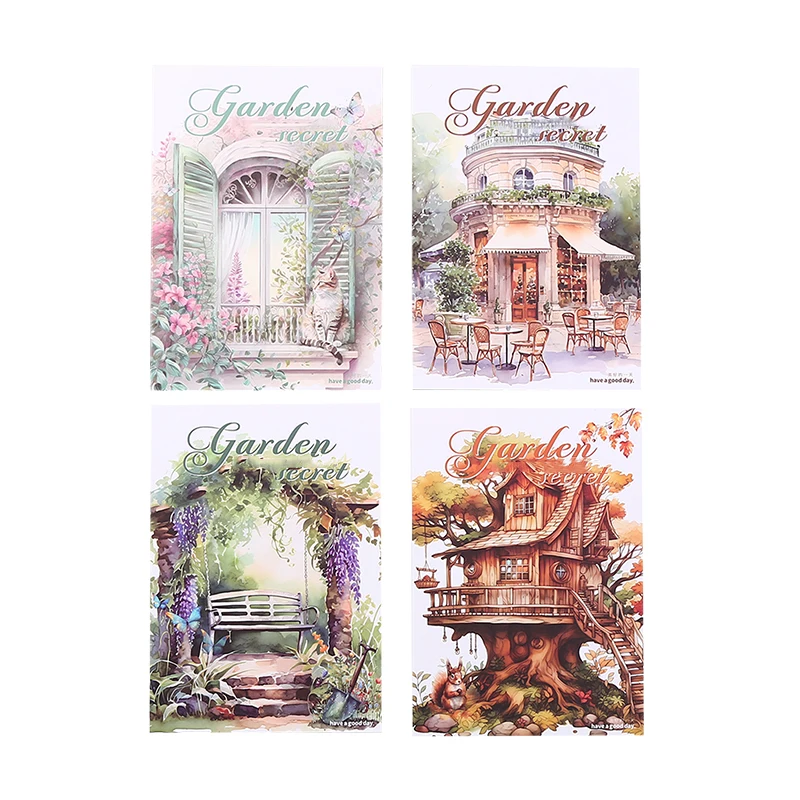 20Pcs PET Sticker Book My Secret Garden Retro Handbook Decorative Stickers Office Supplies Stationery Scrapbook cut 178*115mm