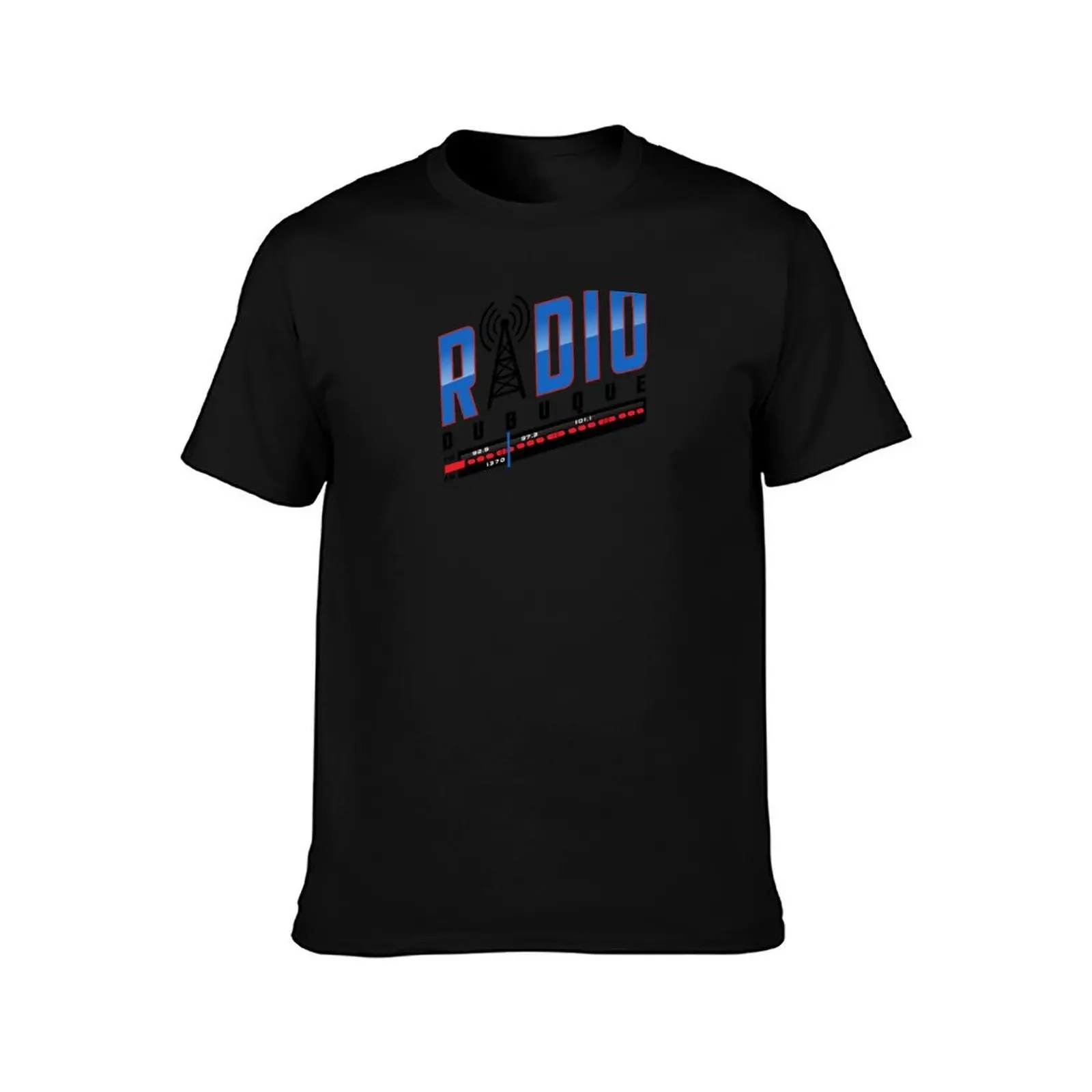 Radio Dubuque (Iowa) T-Shirt Basic Solid Color Short Sleeve Cotton Top T-Shirt