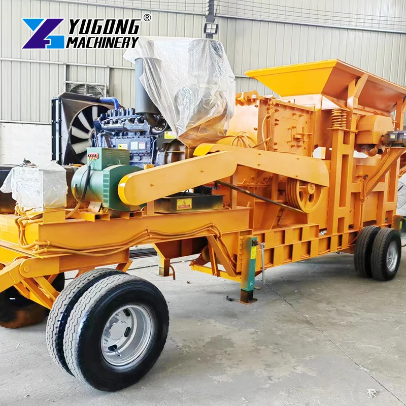 2025 Quarry Rock Crushing Plant Multi Function Track-mounted Mobile Mining Stone Jaw Crusher Station Machine