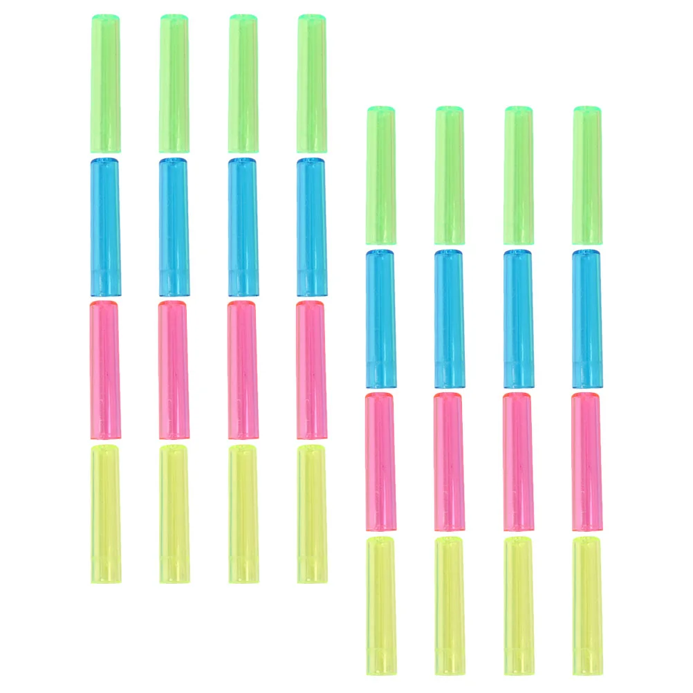 

50 Pcs Pencil Top Erasers for Kids Case Stationery Supplies Plastic Tip Protector Cover Lead Pencils