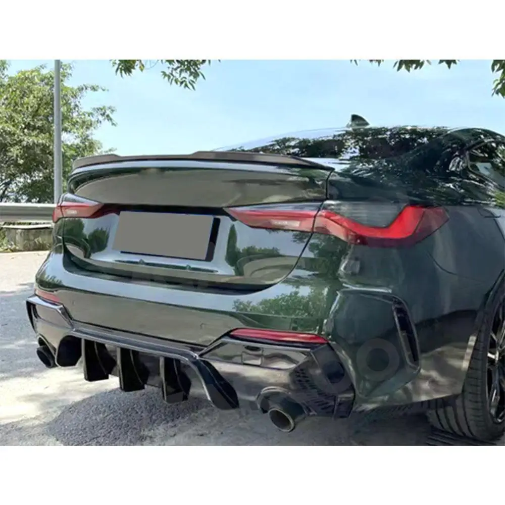 

Глянцевый черный задний диффузор-спойлер из ABS для BMW 4 серии G22 G23 Coupe 2-дверный 2021+ (аксессуары для кузова автомобиля)