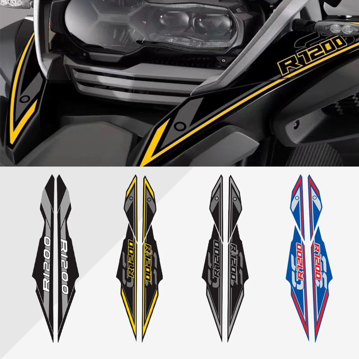 Motorcycle Front Fairing Fuel Tank Decal Sticker For 2019 2020 2021 2022 BMW R1250GS Adventure 40th Anniversary