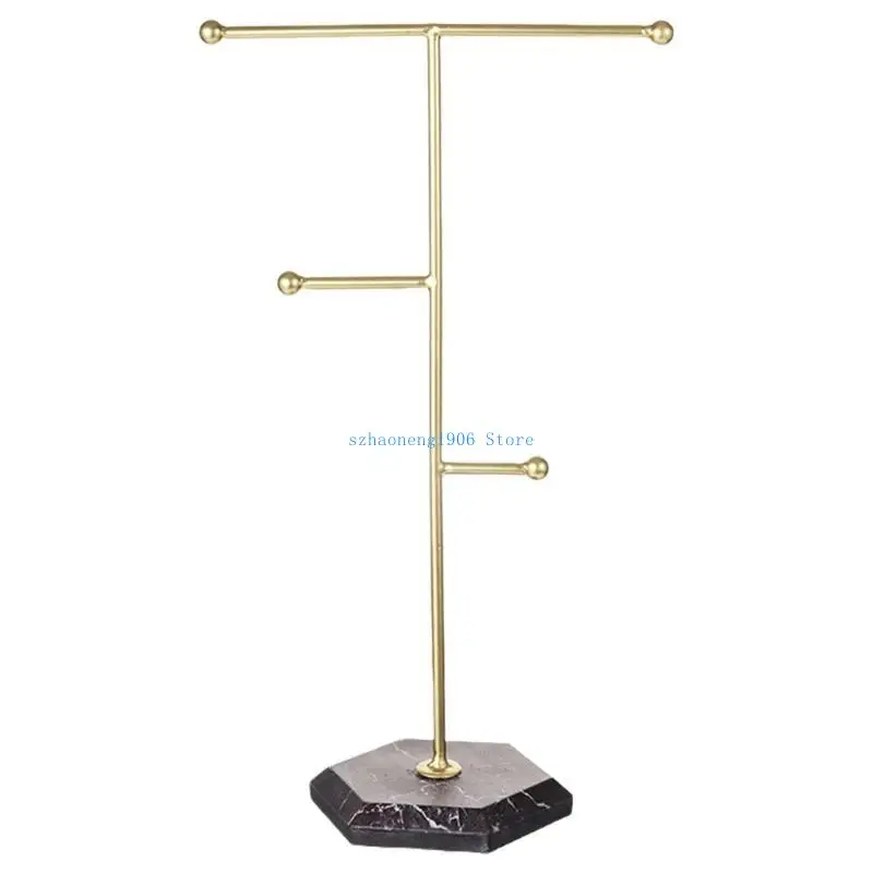 

85LF Modern Jewelry Display Rack with Sturdy Base Space Saving Necklace Bracelet Rack