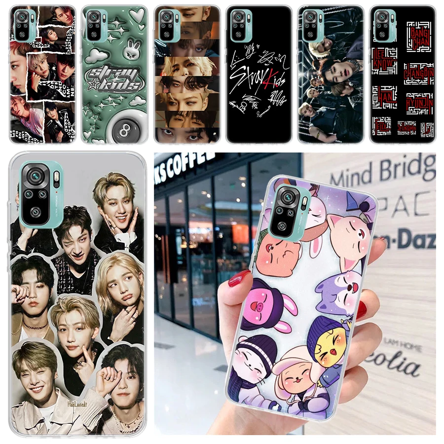 Kpop Stray Kids Soft Phone Case for Xiaomi Redmi 12 12C 9 9A 9C 9T 10 10A 10C 8 8A 7 7A 6 6A K70 K60 Pro K40 K20 Cover