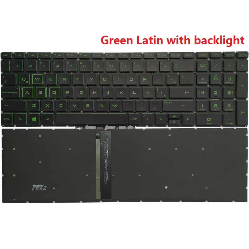 Imagem -05 - Teclado Portátil para hp Pavilion Novo Eua Reino Unido Latim Espanhol Francês 15-cw 15-dr 15-ec 15-cx 15-da 17-by 17-ca 15-cs 15-dw