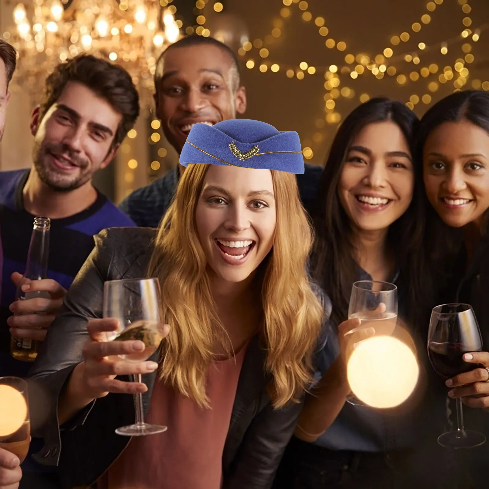 

1 комплект, костюм стюардессы для женщин, комплект для косплея стюардессы, легкие принадлежности для ролевых игр, аксессуары для стюардессы