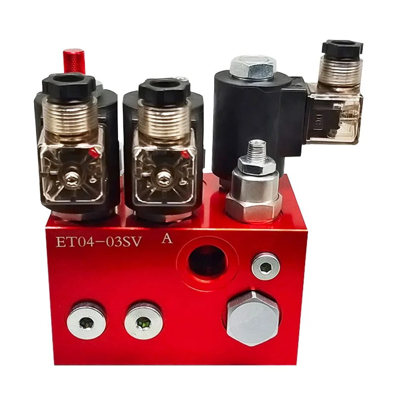 

Прямая продажа с фабрики, двухскоростной блок коллектора управления ET04-03SV, группа гидравлических подъемных клапанов для лифта