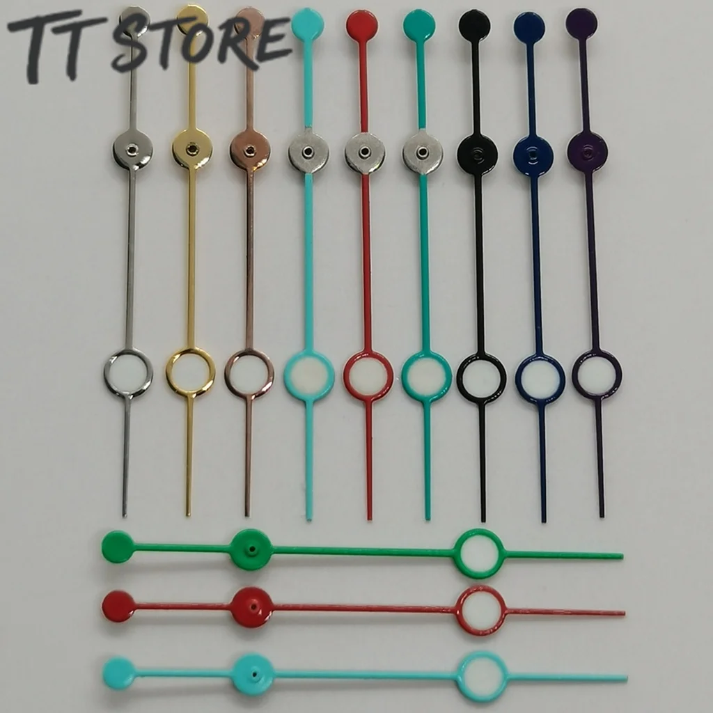 NH35 NH36 7S26 7S36 4R35 4R36 حركات 12.5 ملم فضي أسود أخضر أزرق أحمر أرجواني ساعة ذهبية أيدي ثانية واحدة #1