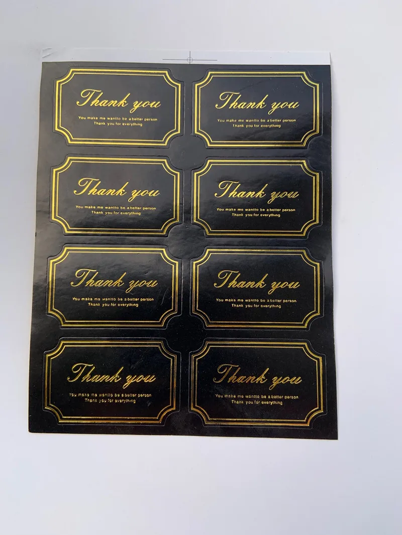 

Diy Candle Handmade DIY Aromatherapy Candle Golden Thank You Sticker Candle Accessories Sticker Candle Jars