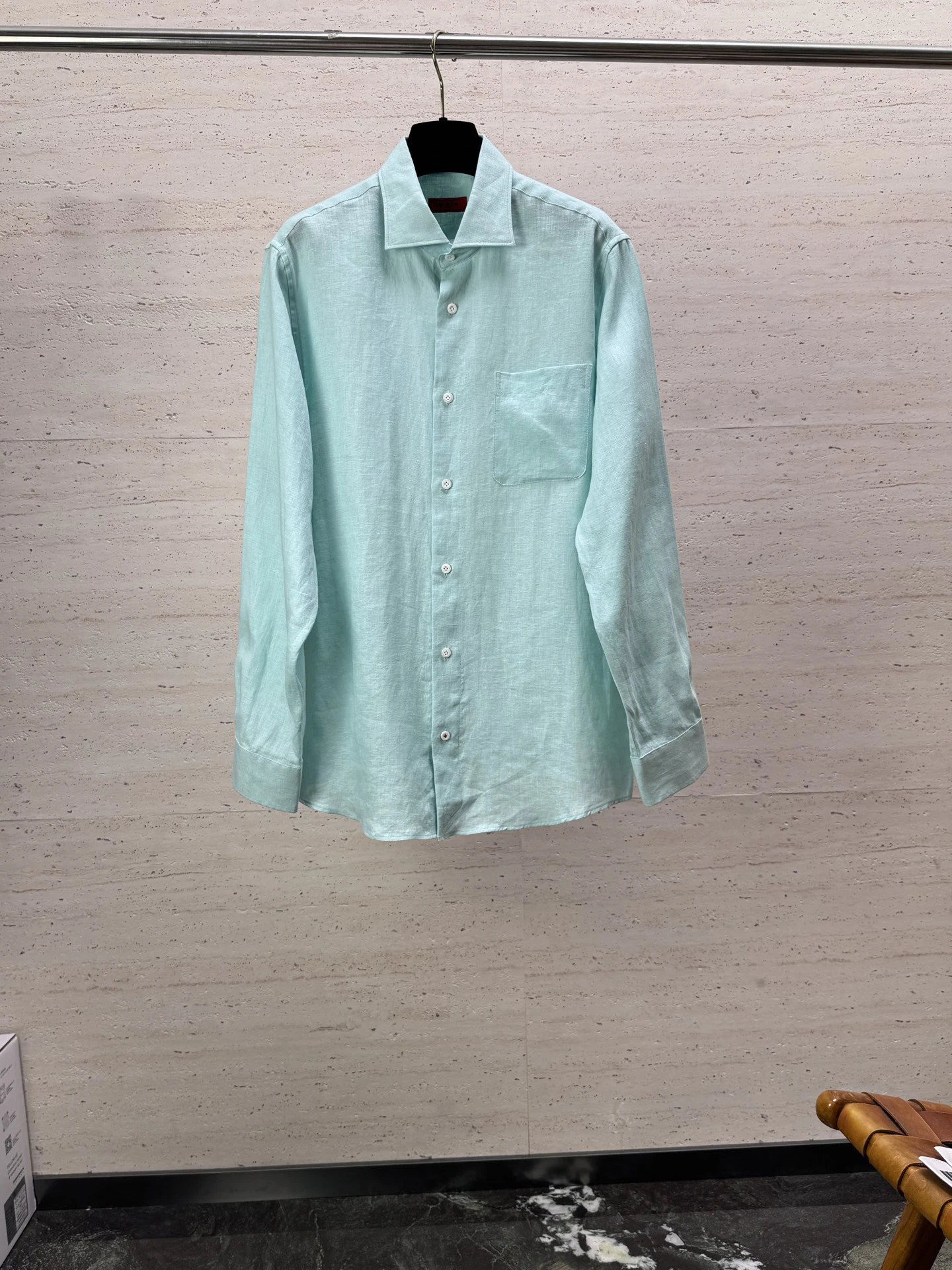 BLSK CPRT Shirt Linen men 2027 New casual breathable embroidery comfortable long sleeves straight button quality Big size S-4XL
