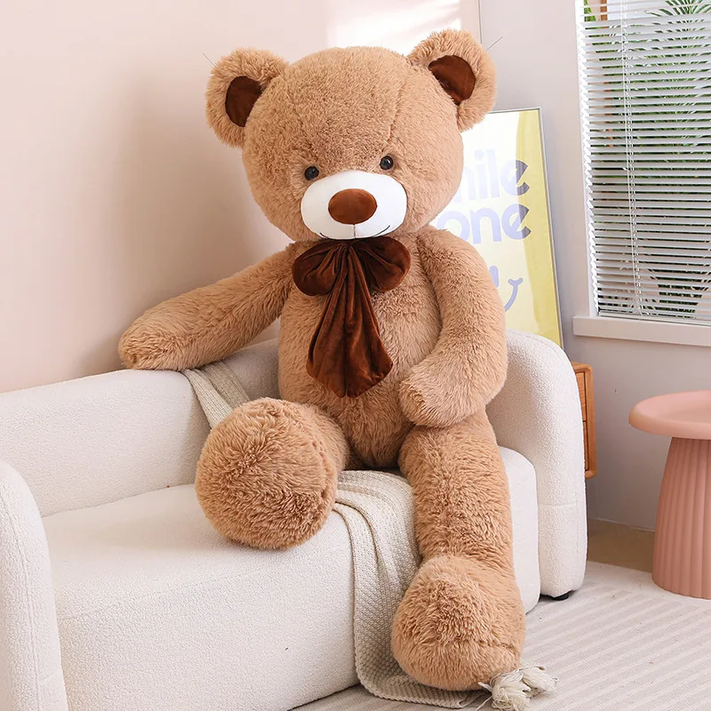 80/100cm Big Size Teddy Bear Plush Toy Stuffed Animals Dolls Kawaii Soft Pillow  Grilfriend Girl Birthday Valentines Day Gift