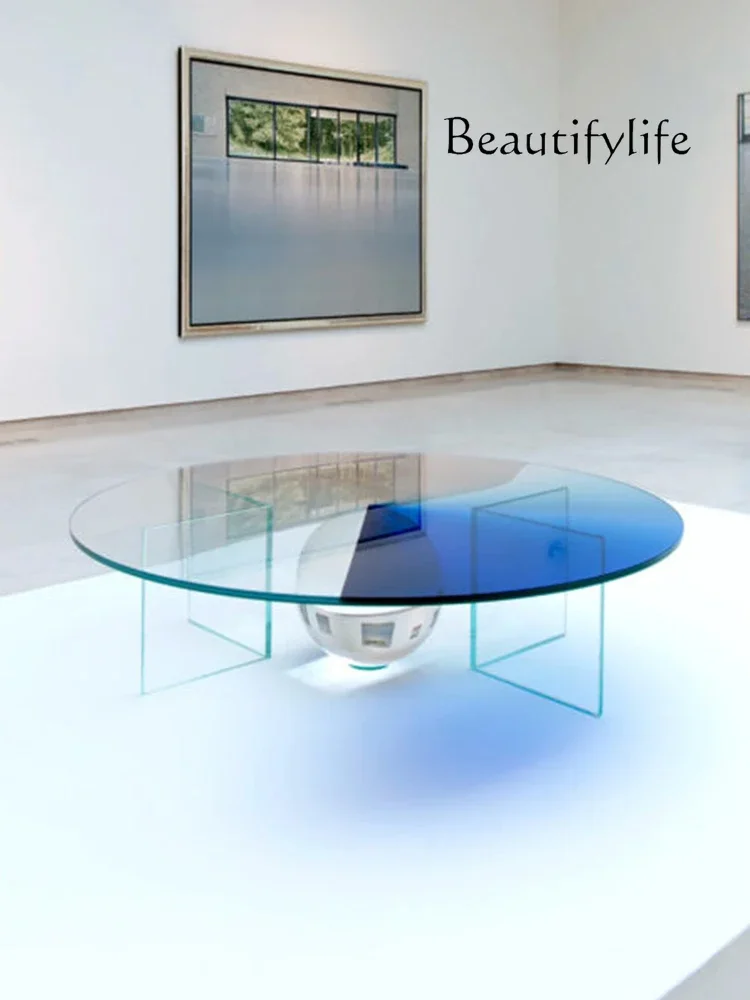 Modern Simple Transparent Good-looking Tea Table Light Luxury Creative Coffee Table Gradient Acrylic Tea Table