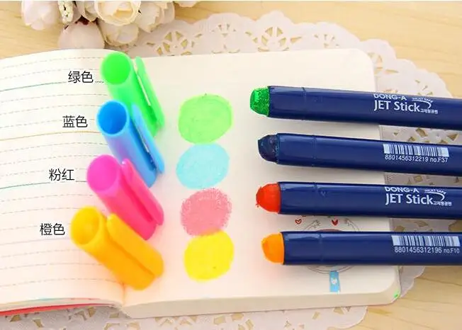 

5pcs Creative cute highlighters crude Graffiti Oily Marker pen 13cm long 1cm diameter free shipping