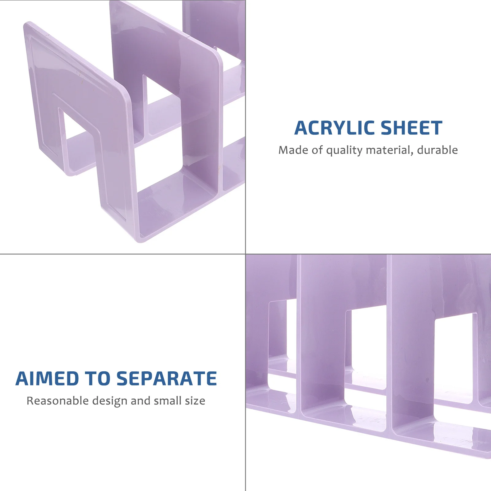 

1Pcs Acrylic Bookend Creative Book Organizer Practical Book Shelf Stand for Home Office Study Acrylic Bookends