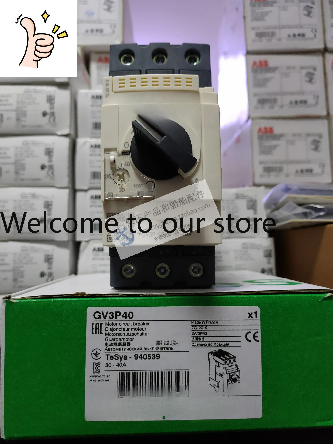 Interruptor de Circuito Termomagnético para Motor TeSys GV3P40, Corriente 30-40A