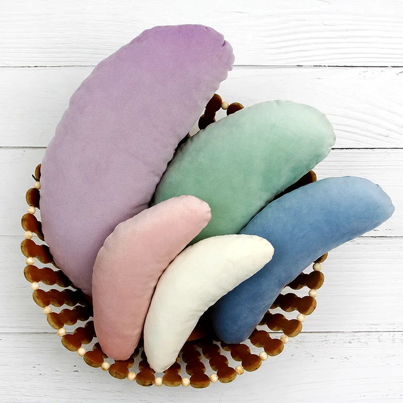 

Newborn Photography Props Pillow Rainbow Auxiliary Crescent Pillows New Born Baby Photo Backdrop Bebe Photograph Accessories