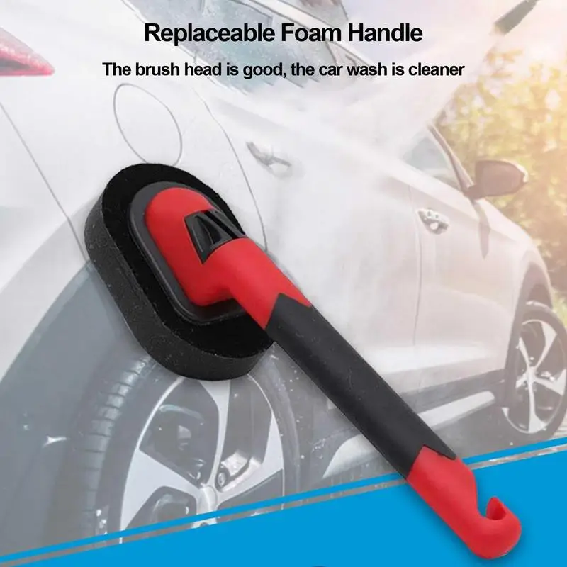 

Sponge Brush for Car Tire Replaceable Tire Dressing Applicator Pads Multipurpose Tire Cleaning Tools for Car Wash Detail Wax