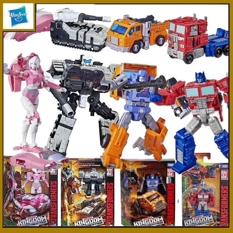 

Hasbro Original Transformers Anime Figure Kingdom Core Optimus Prime Arcee Action Figure Toys for Boys Girls Kids Gift