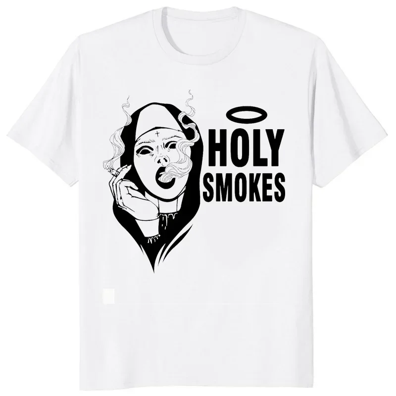 Hot Cartoon Nun Nonne Religieuse Pin Up Church of Satan Anton Lavey  Occult Goth Gothic Tees Hentai Girl Tops Men T Shirt